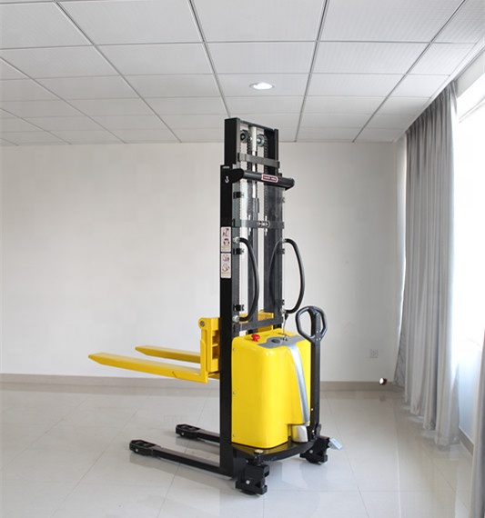 Mini 1500KG Stacker Forklift Electric Semi Electric Stacker Price