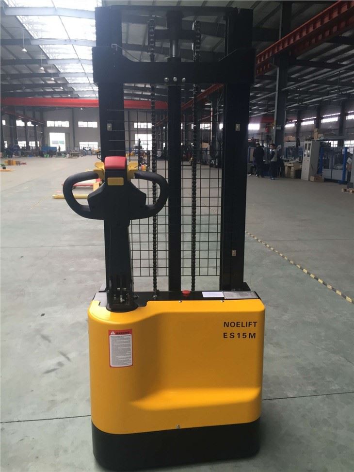 New 1000kg 1500kg Self-loading Stacker Electric Reach Stacker suppliers