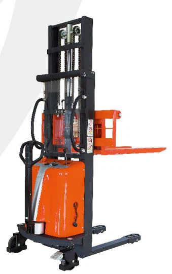 Nouveau chariot élévateur gerbeur semi-électrique avec fourches ajustées